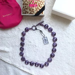 Juicy couture Multi Gemstone Necklace Purple lilac